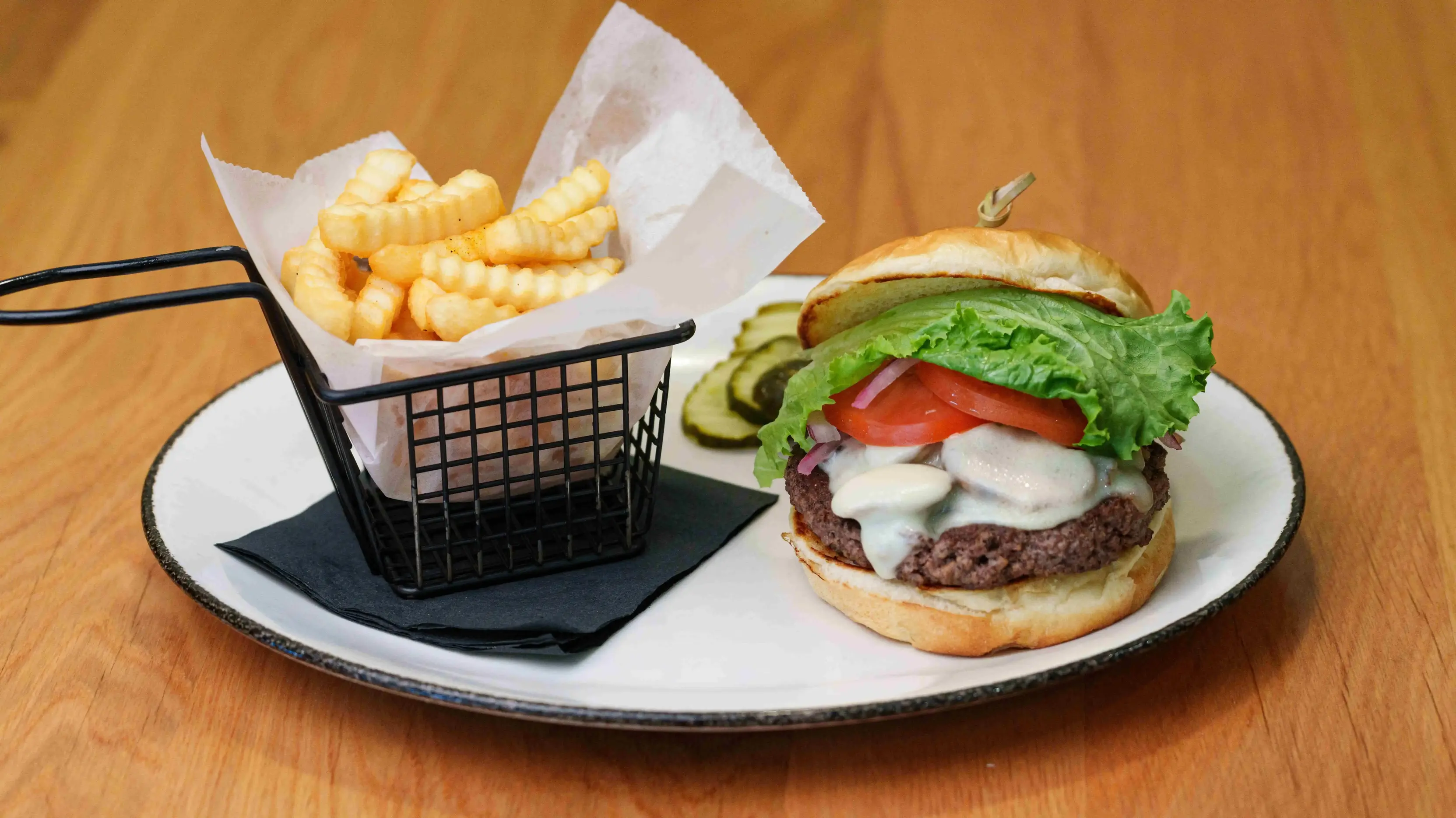 Mushroom & Swiss Burger